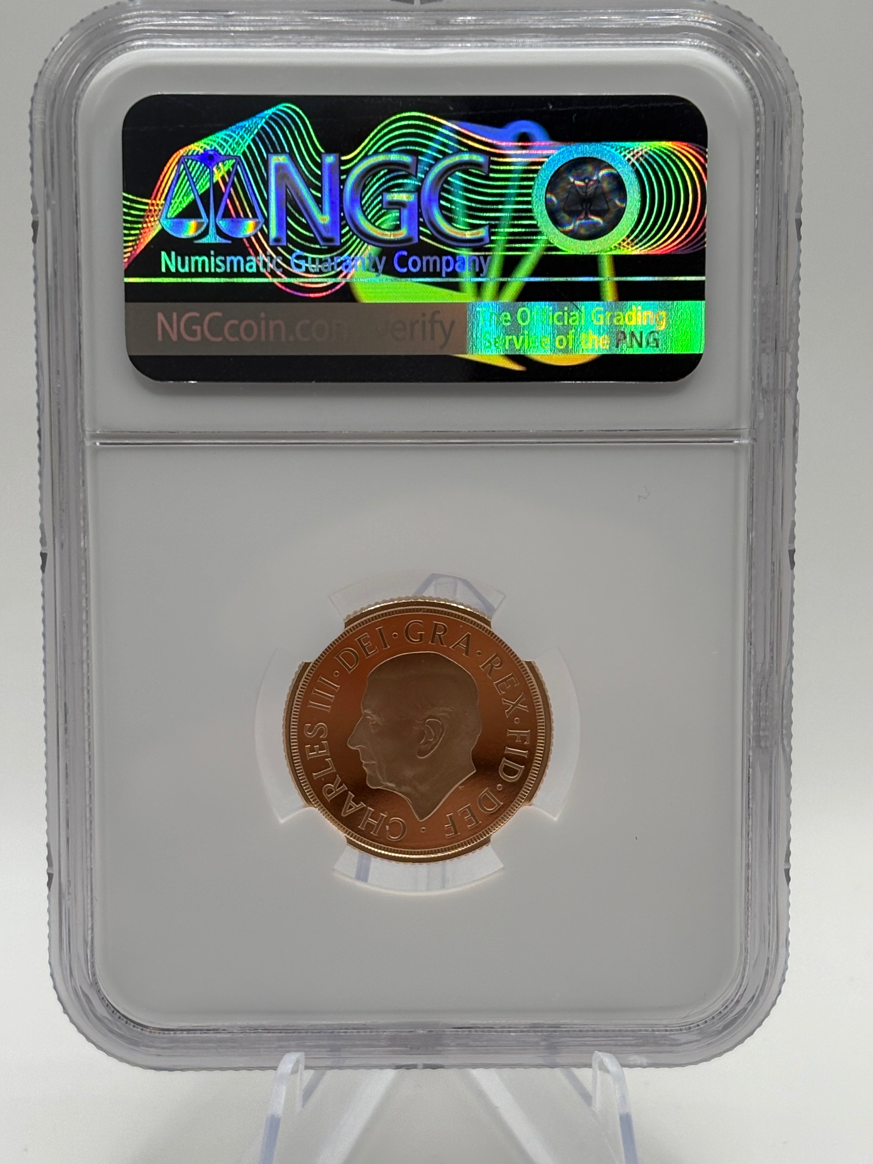 2002 Memorial Gold Half Proof Sovereign PF70 Ultra Cameo