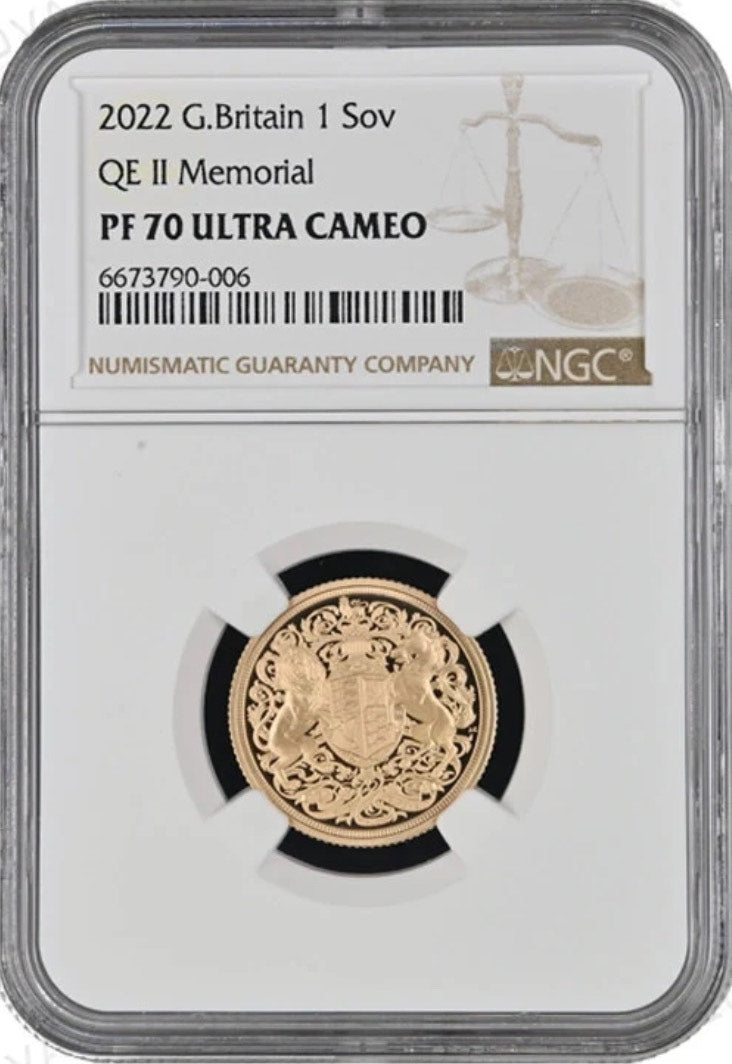 2022 Memorial Gold Proof Sovereign PF70 Ultra Cameo