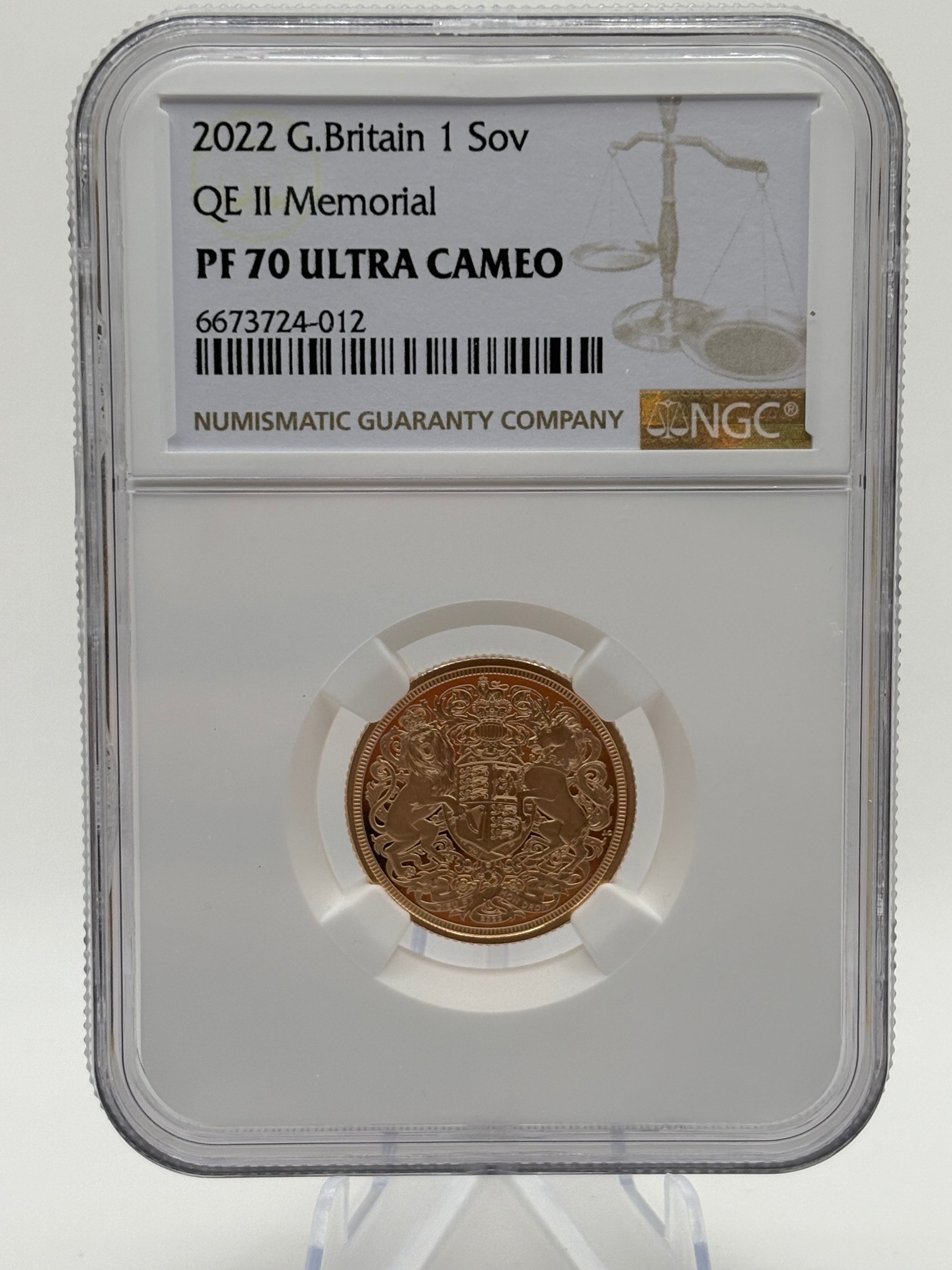 2022 Memorial Gold Proof Sovereign PF70 Ultra Cameo