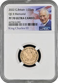 2022 Memorial Gold Proof Half Sovereign PF70 Ultra Cameo